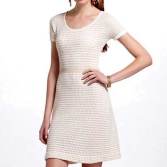 Sparrow by Anthropologie gilt grid sweater dress size L - Picture 9 of 9